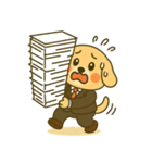 仕事に全力！犬のサラリーマン（個別スタンプ：17）