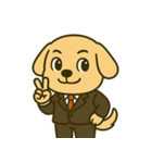 仕事に全力！犬のサラリーマン（個別スタンプ：26）