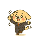 仕事に全力！犬のサラリーマン（個別スタンプ：28）