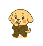 仕事に全力！犬のサラリーマン（個別スタンプ：31）