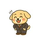 仕事に全力！犬のサラリーマン（個別スタンプ：32）