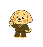 仕事に全力！犬のサラリーマン（個別スタンプ：35）