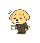 仕事に全力！犬のサラリーマン（個別スタンプ：36）
