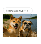 自撮りする柴犬の日常（個別スタンプ：1）