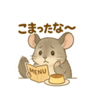 純喫茶を嗜むチンチラのかわいいスタンプ（個別スタンプ：30）