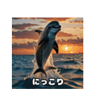 表情ゆたかイルカ（個別スタンプ：6）