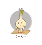 YOGAする野菜（個別スタンプ：21）