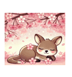 ワラビーと桜のスタンプ@SFW（個別スタンプ：1）