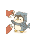 サメメカぺんぎん出撃中！（個別スタンプ：2）