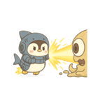 サメメカぺんぎん出撃中！（個別スタンプ：4）