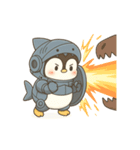サメメカぺんぎん出撃中！（個別スタンプ：7）