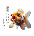 3Dリアル金魚！敬語でこんにちは（個別スタンプ：18）