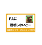 高齢者DSスタッフ用スタンプ・ネコと一緒Ⅱ（個別スタンプ：24）