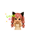 使いやすい！猫耳ツインテールの女の子♡（個別スタンプ：3）