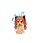 使いやすい！猫耳ツインテールの女の子♡（個別スタンプ：7）