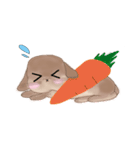 うさぎのもぷちゃん 3（個別スタンプ：4）