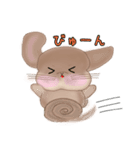 うさぎのもぷちゃん 3（個別スタンプ：6）