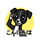 【ブラック】1年中使える♡パピーイタグレ（個別スタンプ：2）