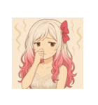 可愛らしい美女のきもち（個別スタンプ：11）