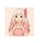 可愛らしい美女のきもち（個別スタンプ：16）