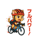 ロードバイクねこ（個別スタンプ：5）