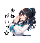 ぷぷぷのポニテちゃんスタンプ（個別スタンプ：7）