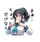ぷぷぷのポニテちゃんスタンプ（個別スタンプ：15）