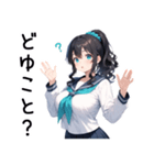 ぷぷぷのポニテちゃんスタンプ（個別スタンプ：16）