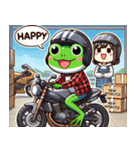 カエルライダーアドベンチャー 1（個別スタンプ：18）