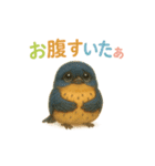 使える！可愛いコシアカツバメとスズメ（個別スタンプ：3）