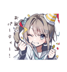 ハッピーなお祝い女子（個別スタンプ：38）