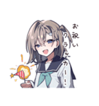 ハッピーなお祝い女子（個別スタンプ：39）