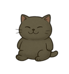 黒猫むぅ 2（個別スタンプ：1）