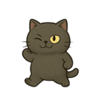 黒猫むぅ 2（個別スタンプ：4）