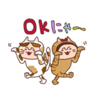 ココ＆ナッツ40 動物になちゃった（個別スタンプ：3）