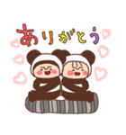 ココ＆ナッツ40 動物になちゃった（個別スタンプ：8）