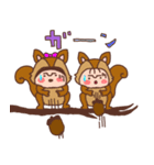 ココ＆ナッツ40 動物になちゃった（個別スタンプ：39）