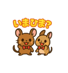 チンチラとデグーの仲良しLINEスタンプ（個別スタンプ：19）