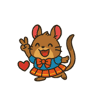 チンチラとデグーの仲良しLINEスタンプ（個別スタンプ：23）