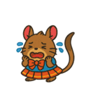 チンチラとデグーの仲良しLINEスタンプ（個別スタンプ：25）