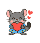 チンチラとデグーの仲良しLINEスタンプ（個別スタンプ：28）