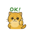 マルもふキャット（個別スタンプ：7）