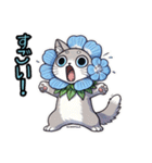 ネモフィラにゃん①………….（個別スタンプ：24）