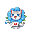 ネモフィラにゃん①………….（個別スタンプ：39）