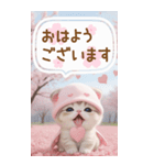 スコティッシュ猫 思いやり吹き出し敬語BIG（個別スタンプ：1）