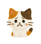 フェルト＊ネコ（白）（個別スタンプ：24）