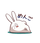 やけくそむさぎさん（個別スタンプ：4）