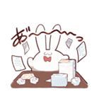 やけくそむさぎさん（個別スタンプ：7）