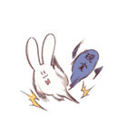 やけくそむさぎさん（個別スタンプ：34）