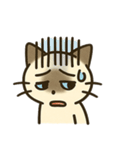 うつネコ ネガティブ感情 一人にして（個別スタンプ：8）